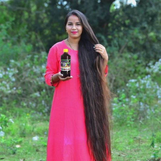 Bottle of Hakki Pikki Adivasi Hair Oil