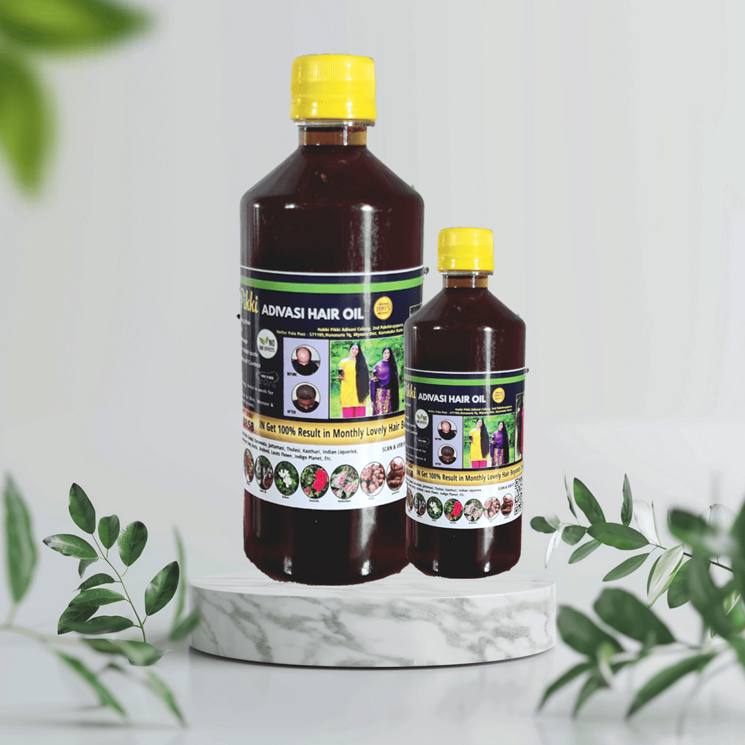 hakki pikki adivasi herbal hair oil