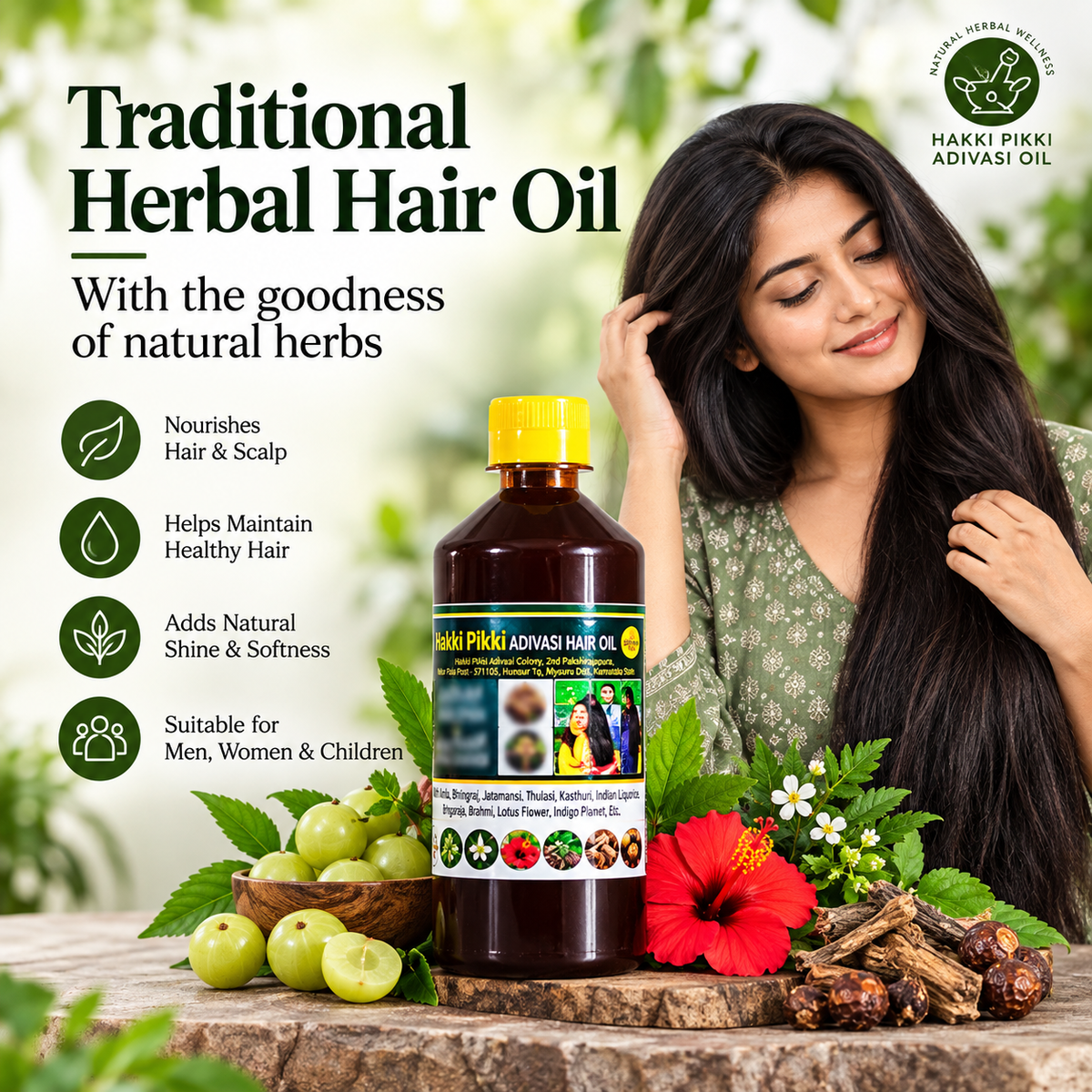 hakki pikki adivasi hair oil