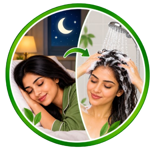 hakki pikki hair oil how to use step 3