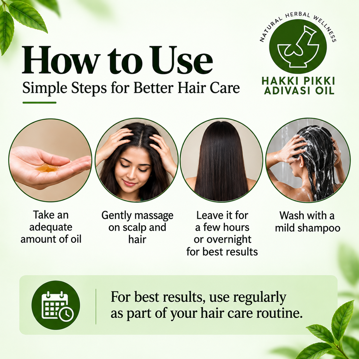 how to use hakki pikki hair oil